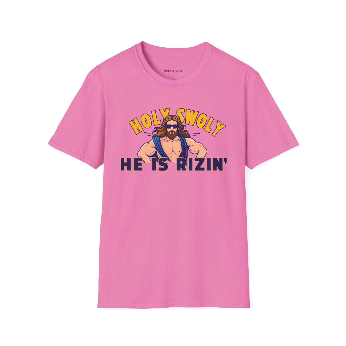 HOLY SWOLY HE IS RIZZIN - Funny Gym Shirt