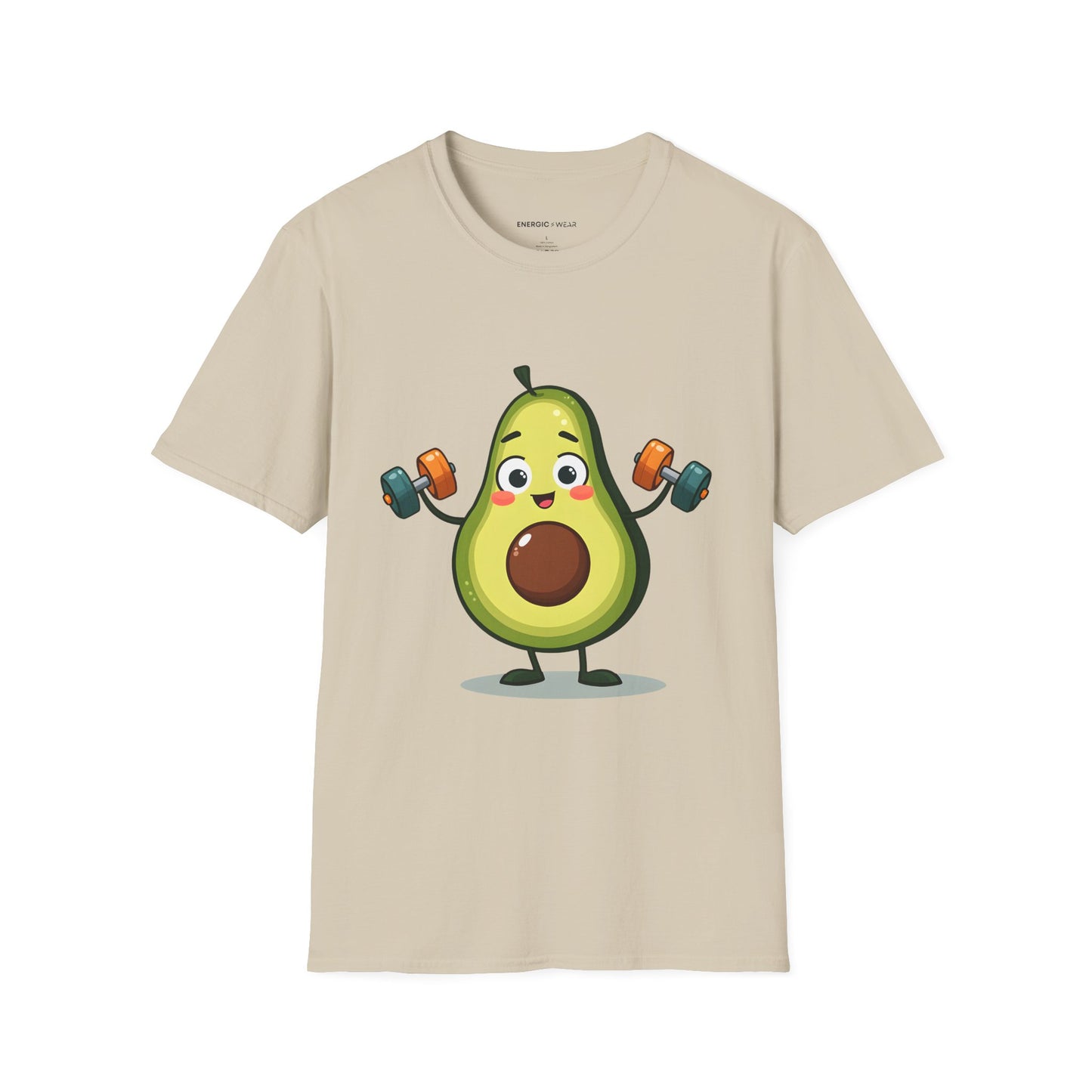Healthy Fit Avocado - Funny Fitness Workout Tee