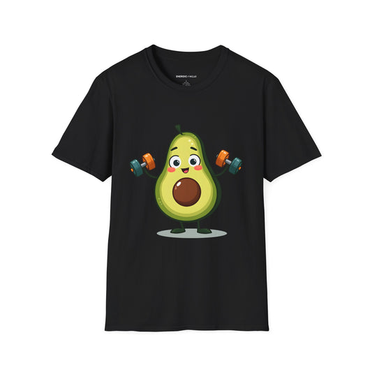 Healthy Fit Avocado - Funny Fitness Workout Tee