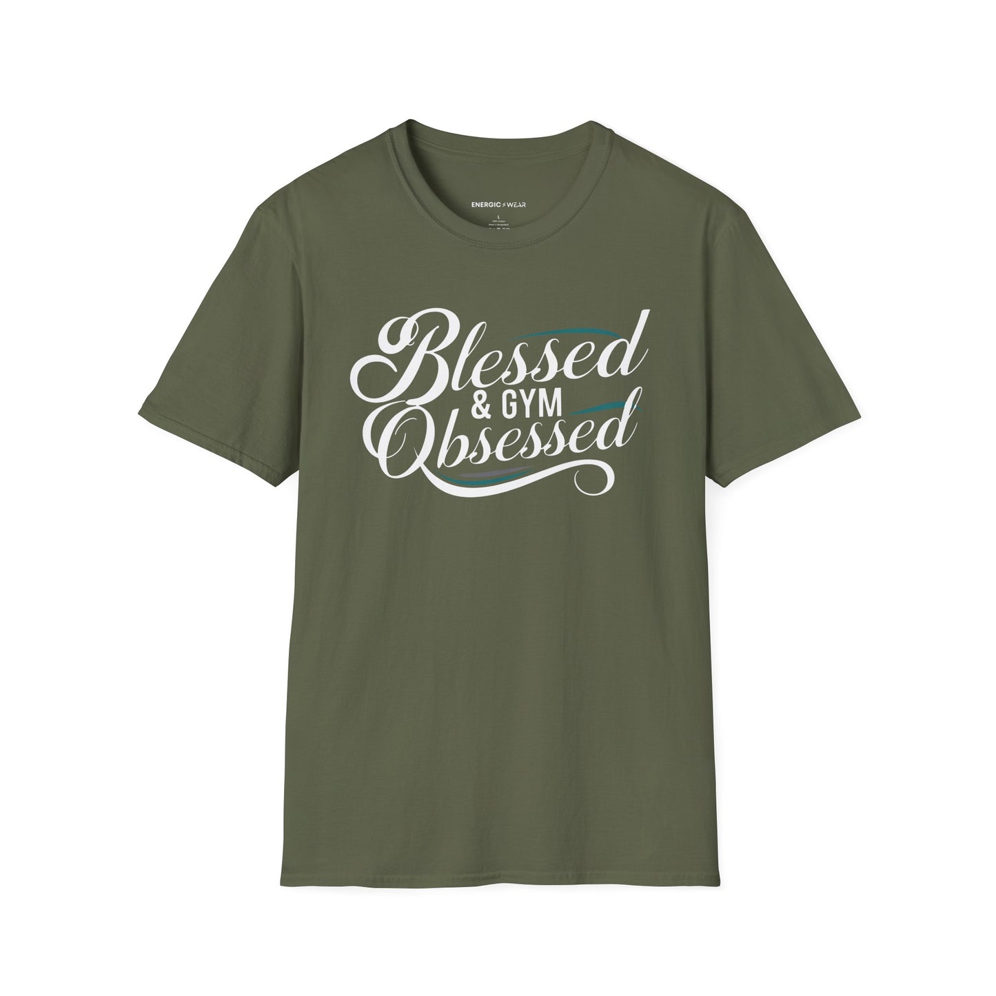 Blessed And Gym Obsessed Tshirt - Motivational Workout Tee