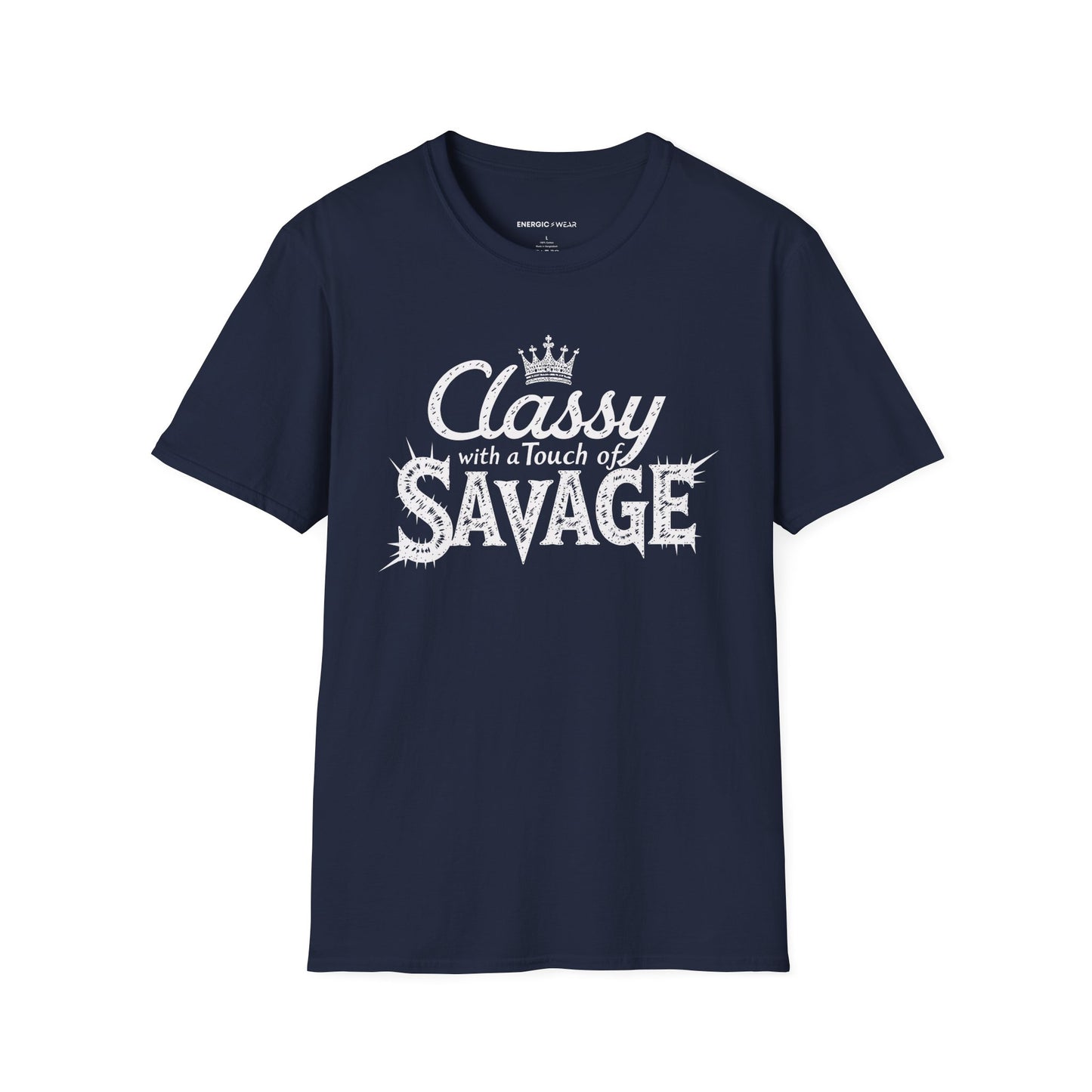 Classy 👑 With A Touch Of Savage - Funny Women’s Workout Tee