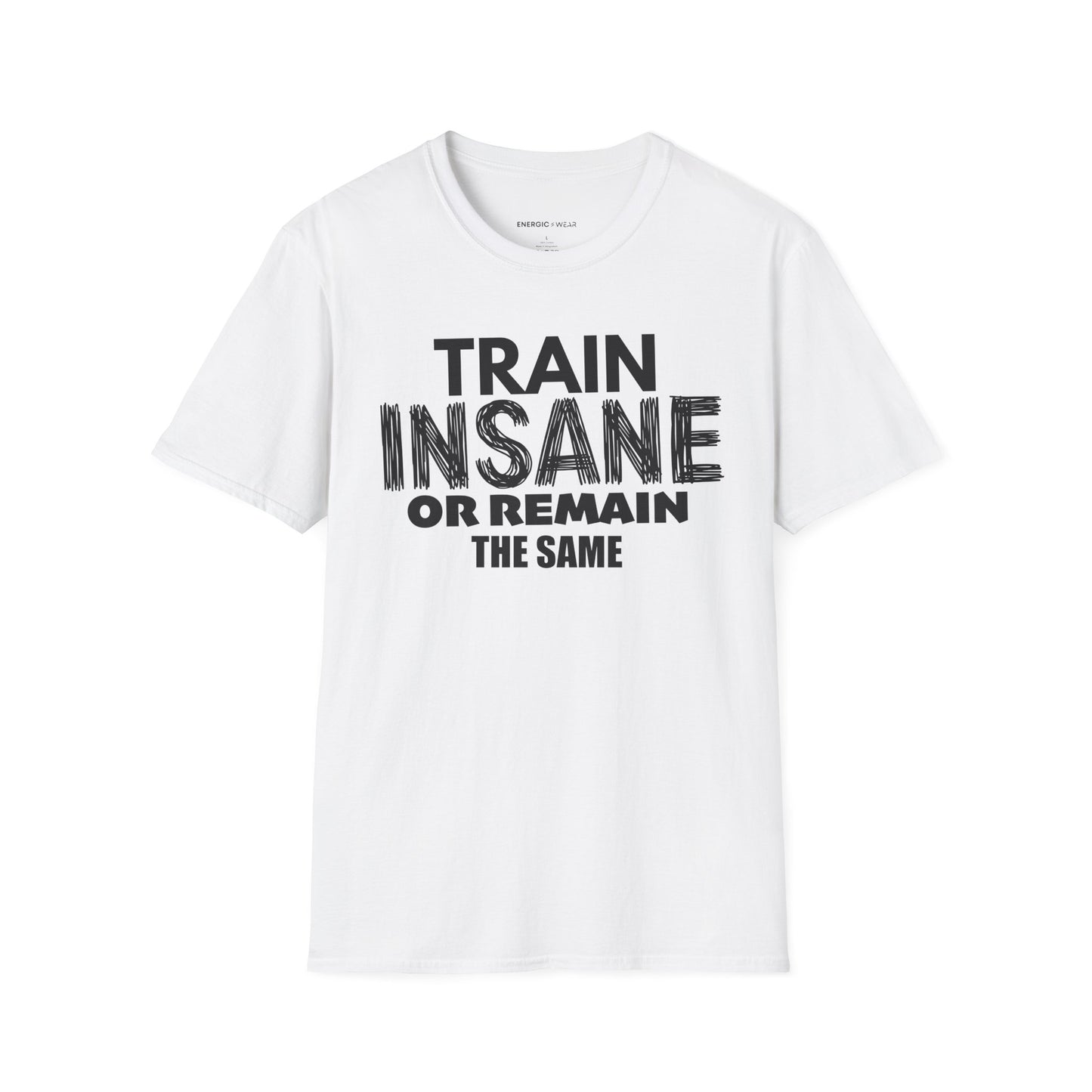 Train Insane Or Remain The Same! TShirt - Motivational Workout Tee