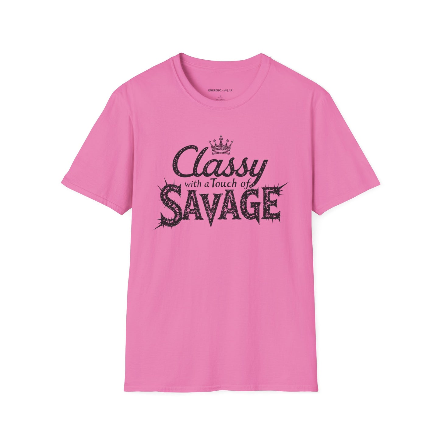 Classy 👑 With A Touch Of Savage - Funny Women’s Workout Tee