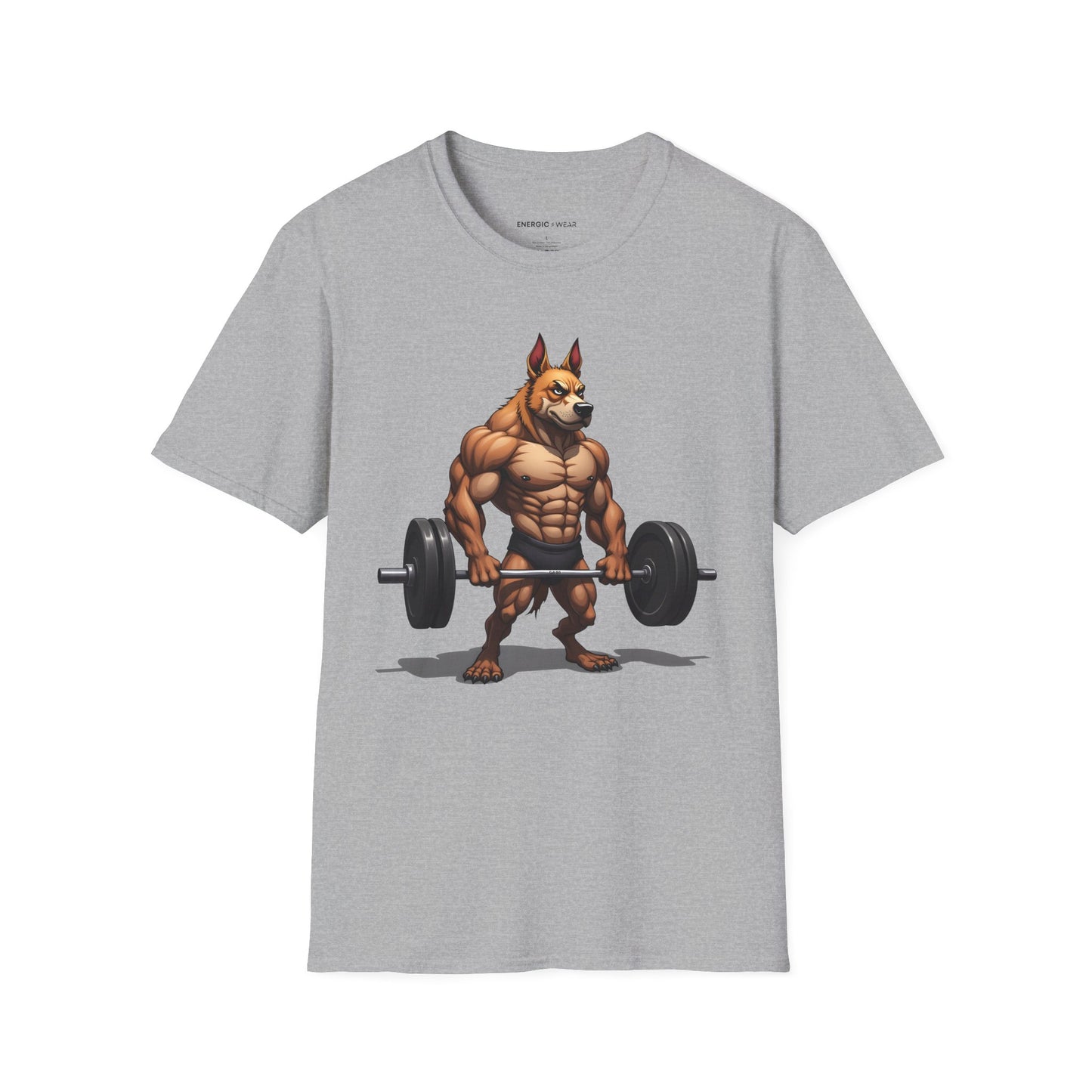 Muscle STRONG Dog! Motivational Gym Tee