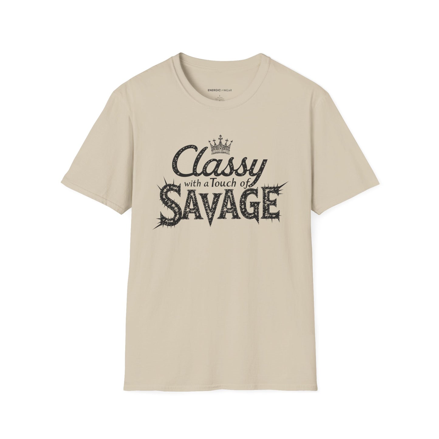 Classy 👑 With A Touch Of Savage - Funny Women’s Workout Tee