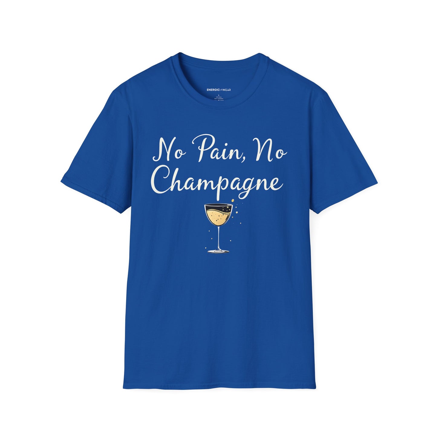 NO PAiN NO CHAMPAGNE! TShirt – Funny Fitness Tee