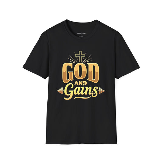 God And Gains! Funny Fitness Tee