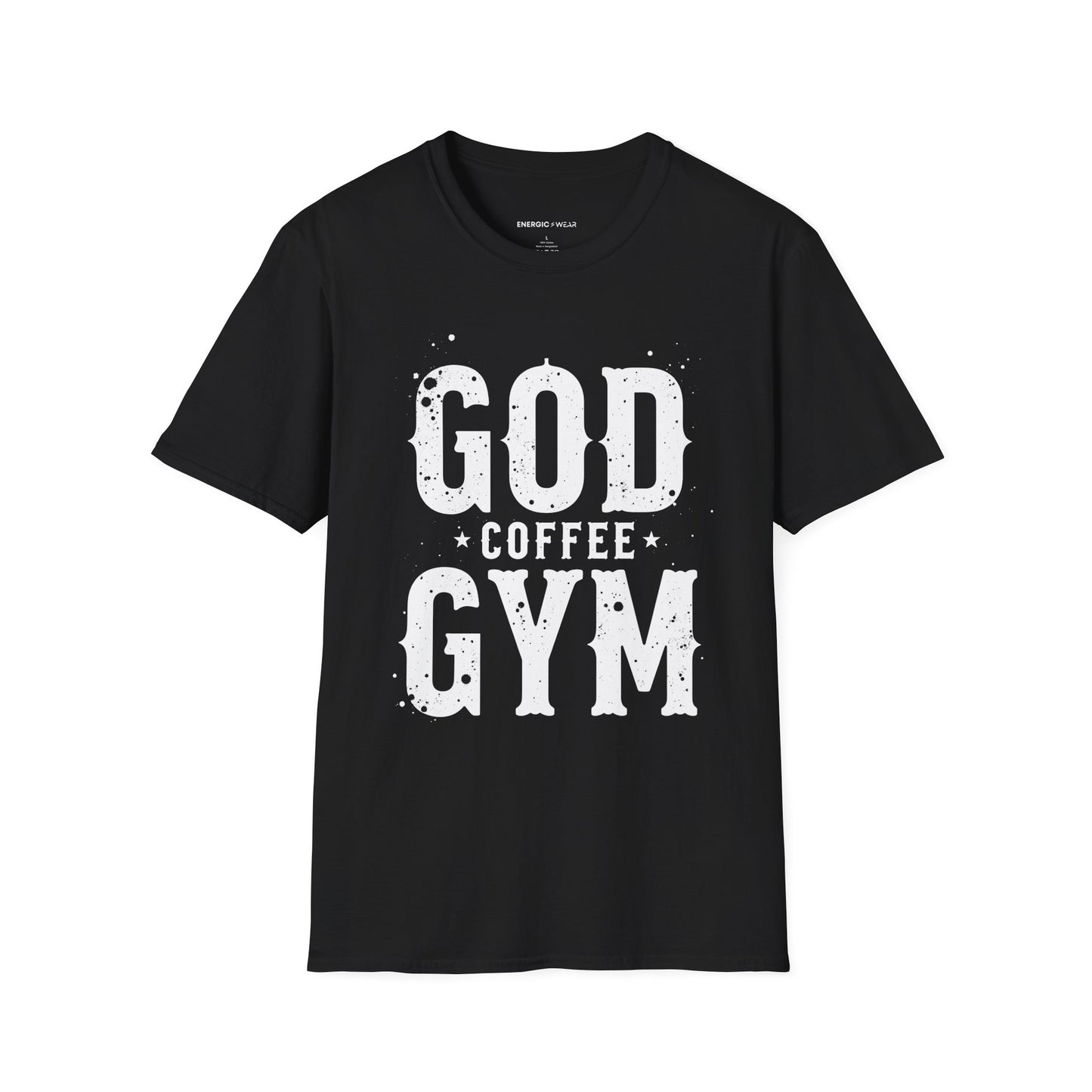 God, Coffee and Gym! Funny Faith & Fitness Tee