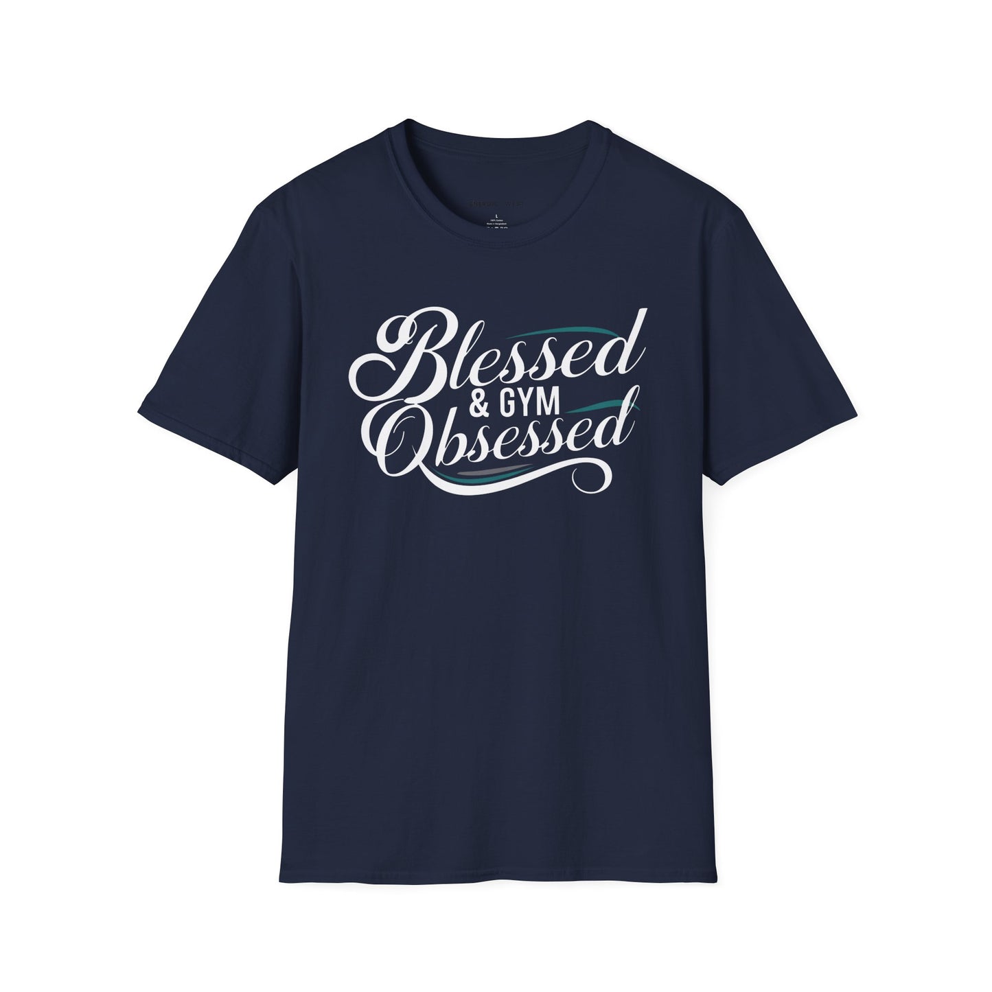 Blessed And Gym Obsessed Tshirt - Motivational Workout Tee