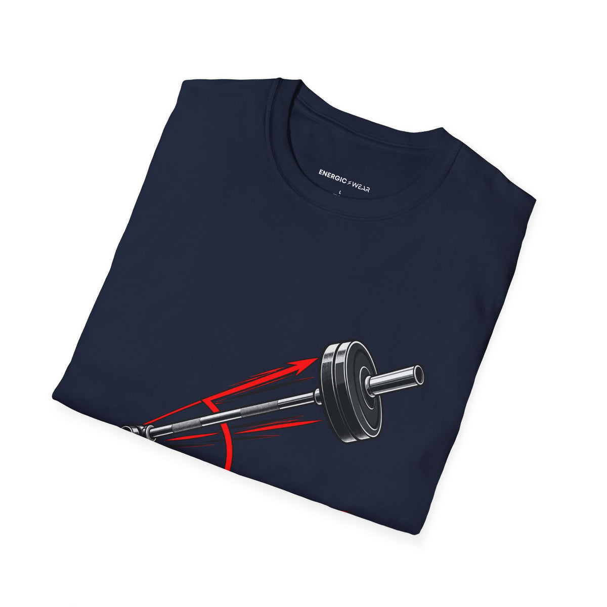 Graphic fitness T-shirt featuring the "The Landmine Has a New Angle" design.