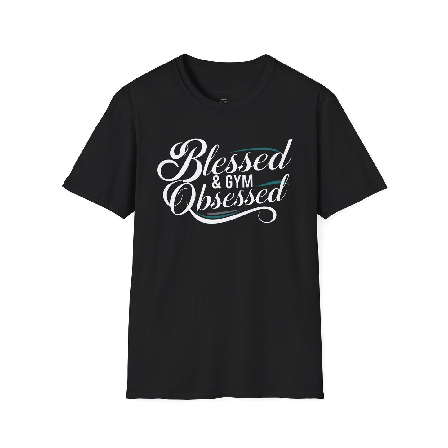 Blessed And Gym Obsessed Tshirt - Motivational Workout Tee