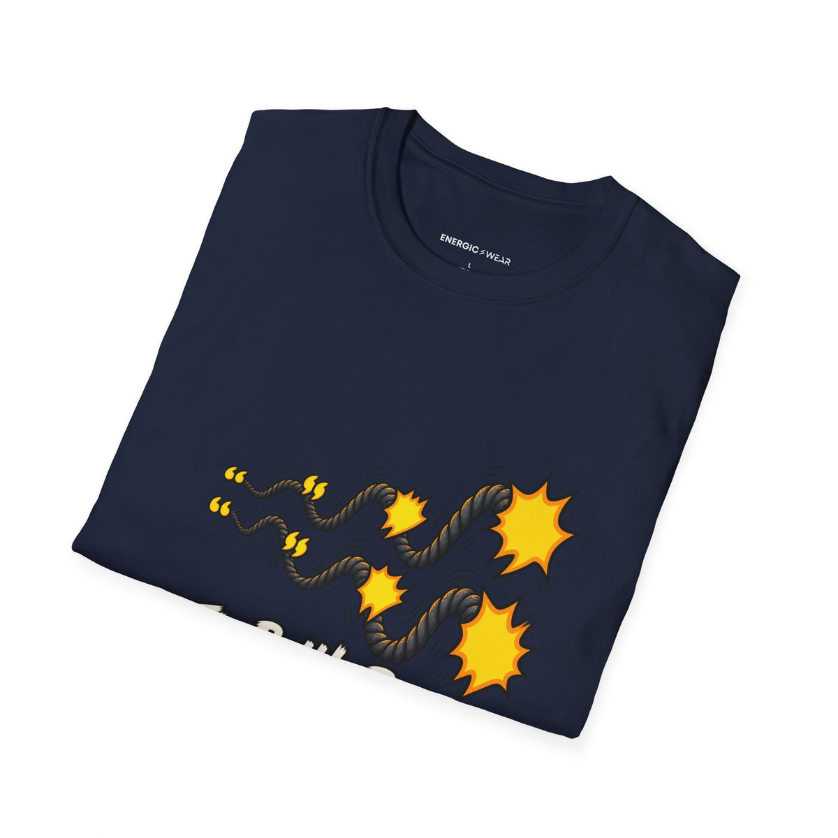 Graphic fitness T-shirt featuring the "The Battle Ropes Have Escalated the Conversation" design.