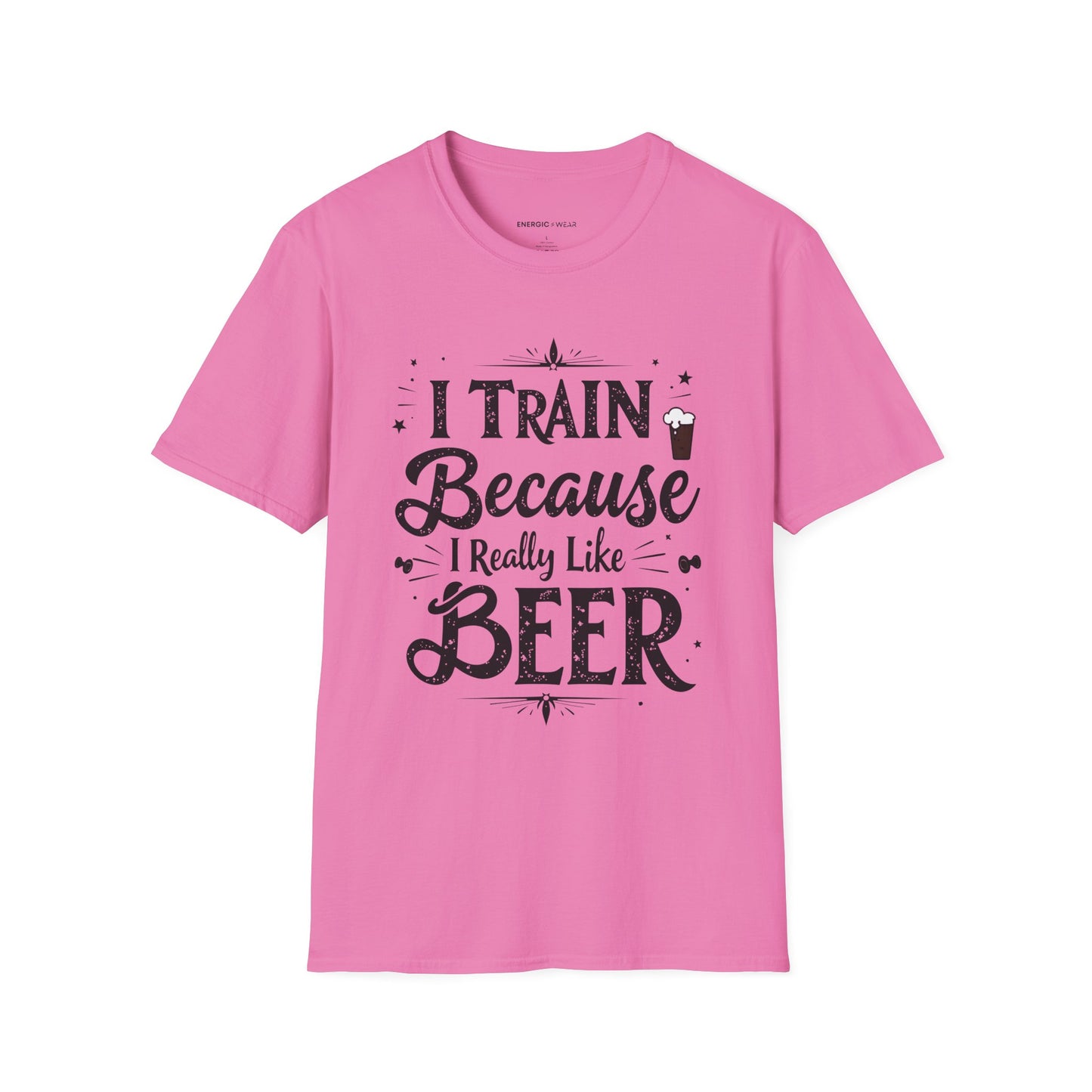 I Train BECAUSE I Really Like Beer! Funny Workout Shirt