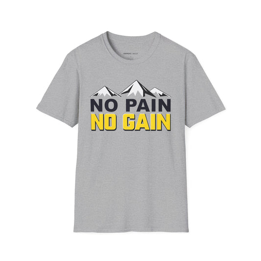 No Pain, No Gain! T-Shirt - Motivational Workout Tee