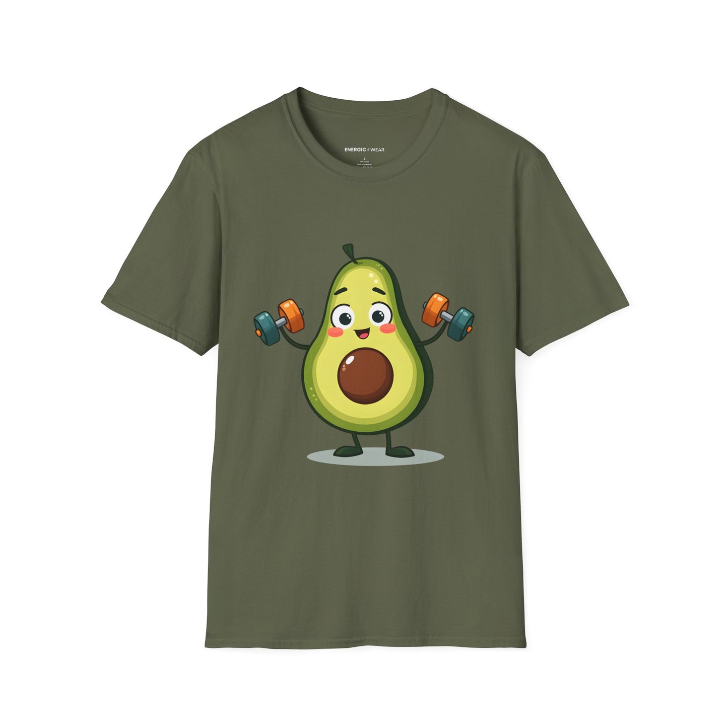 Healthy Fit Avocado - Funny Fitness Workout Tee
