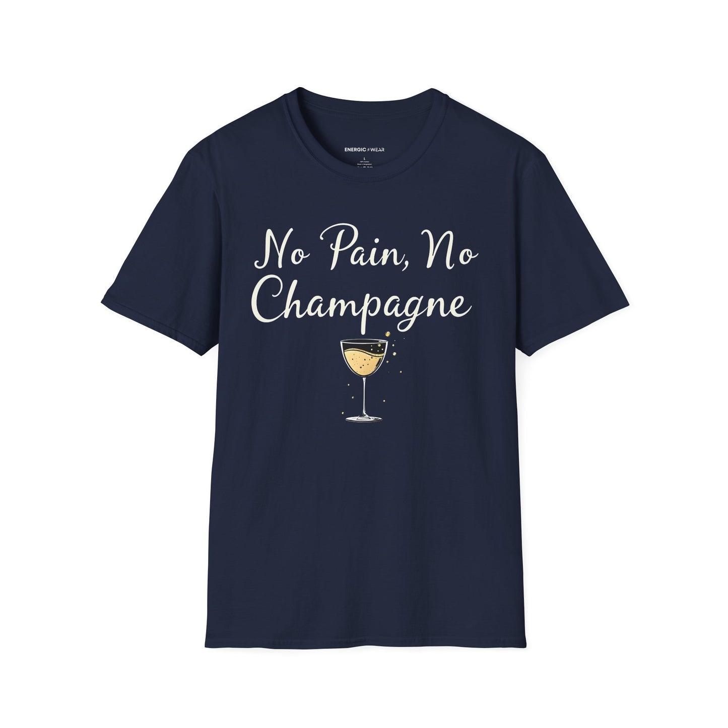 NO PAiN NO CHAMPAGNE! TShirt – Funny Fitness Tee