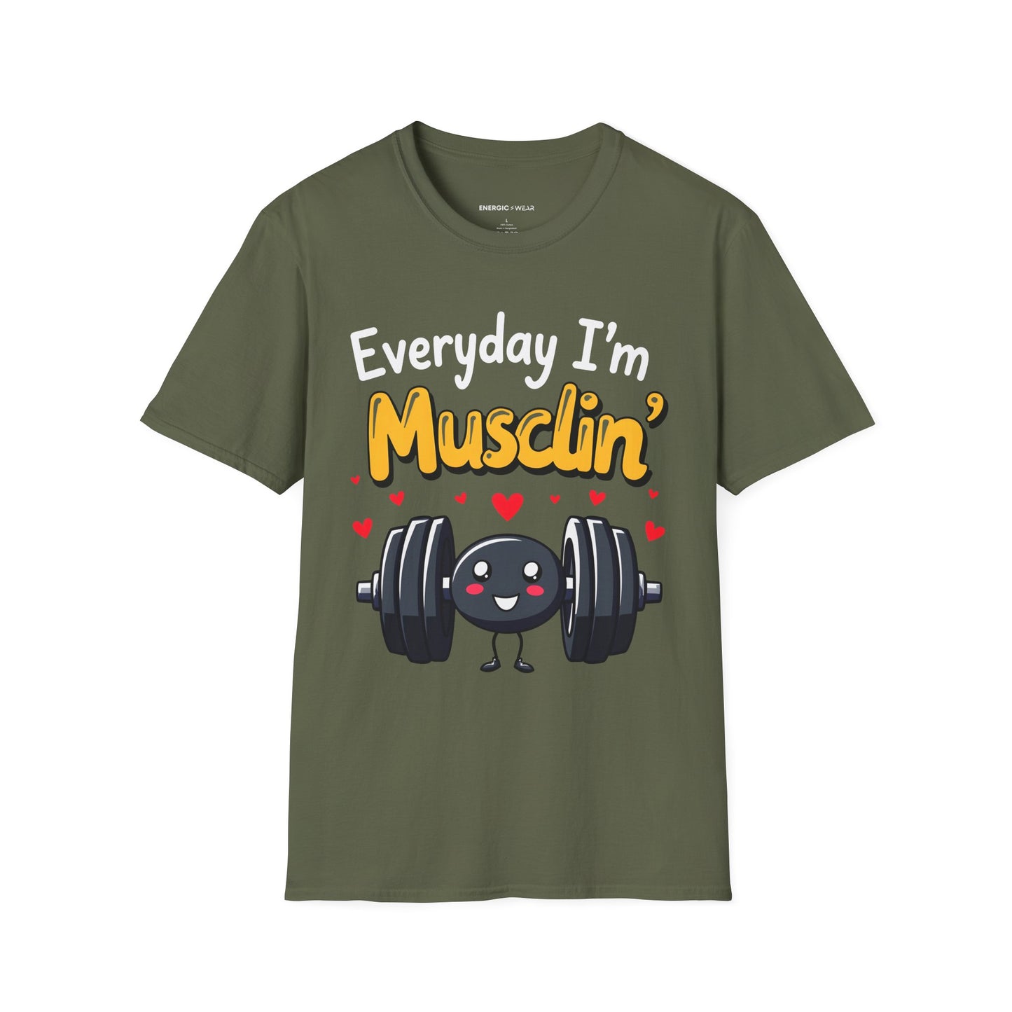 Everyday I'm musclin' TShirt - Motivational Workout Tee