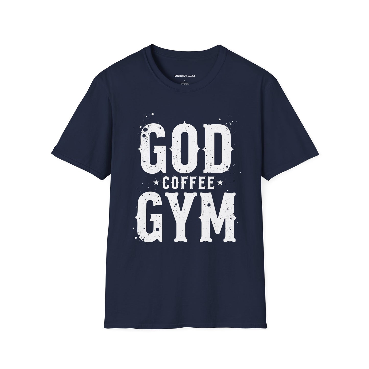 God, Coffee and Gym! Funny Faith & Fitness Tee