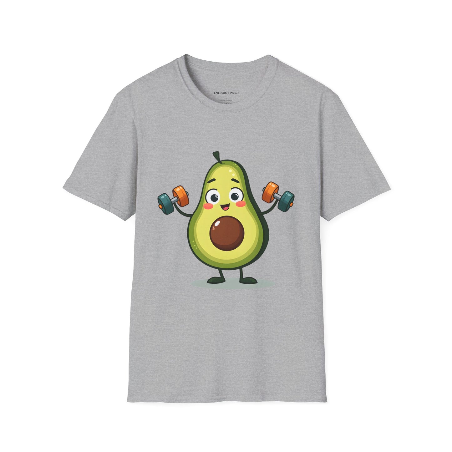 Healthy Fit Avocado - Funny Fitness Workout Tee