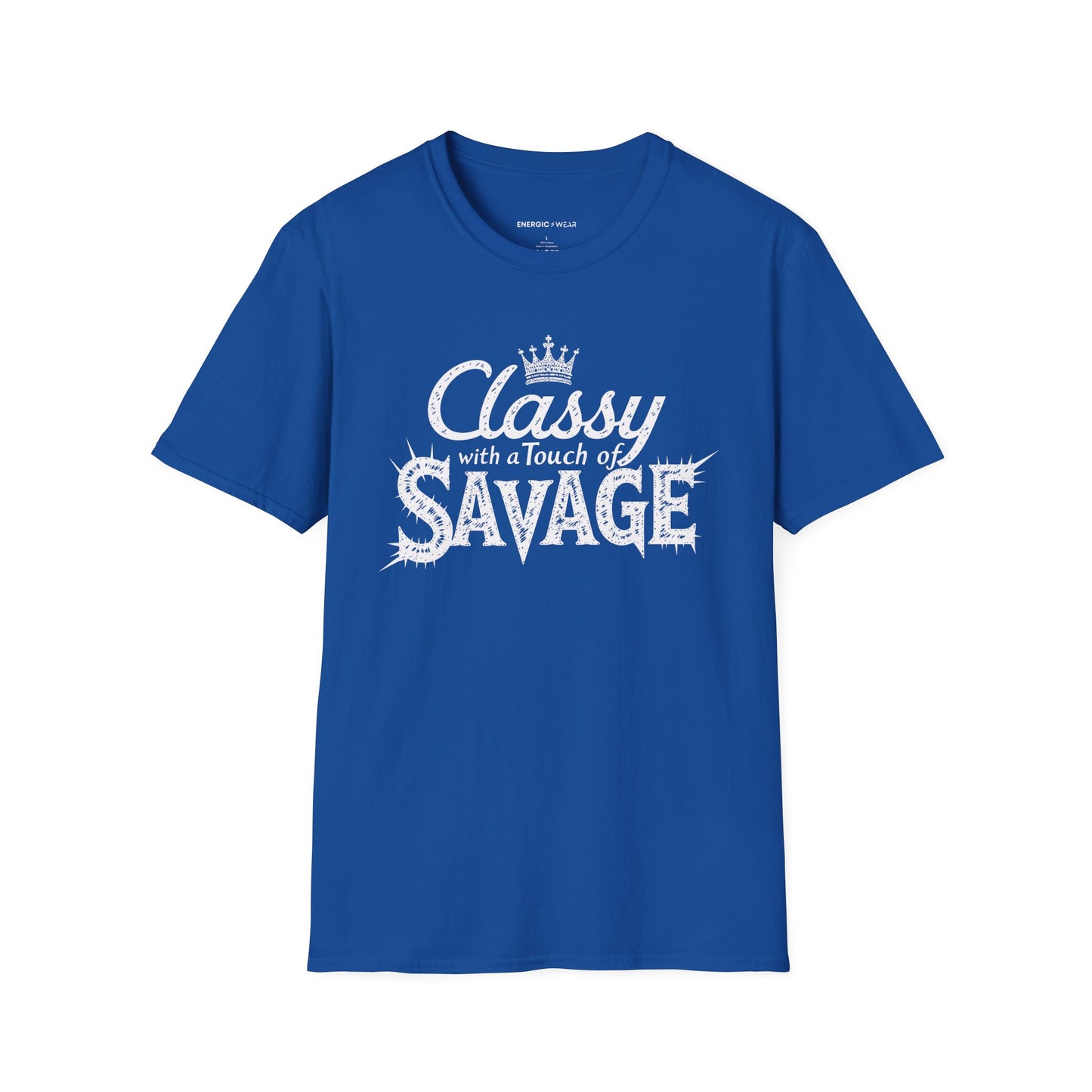 Classy 👑 With A Touch Of Savage - Funny Women’s Workout Tee