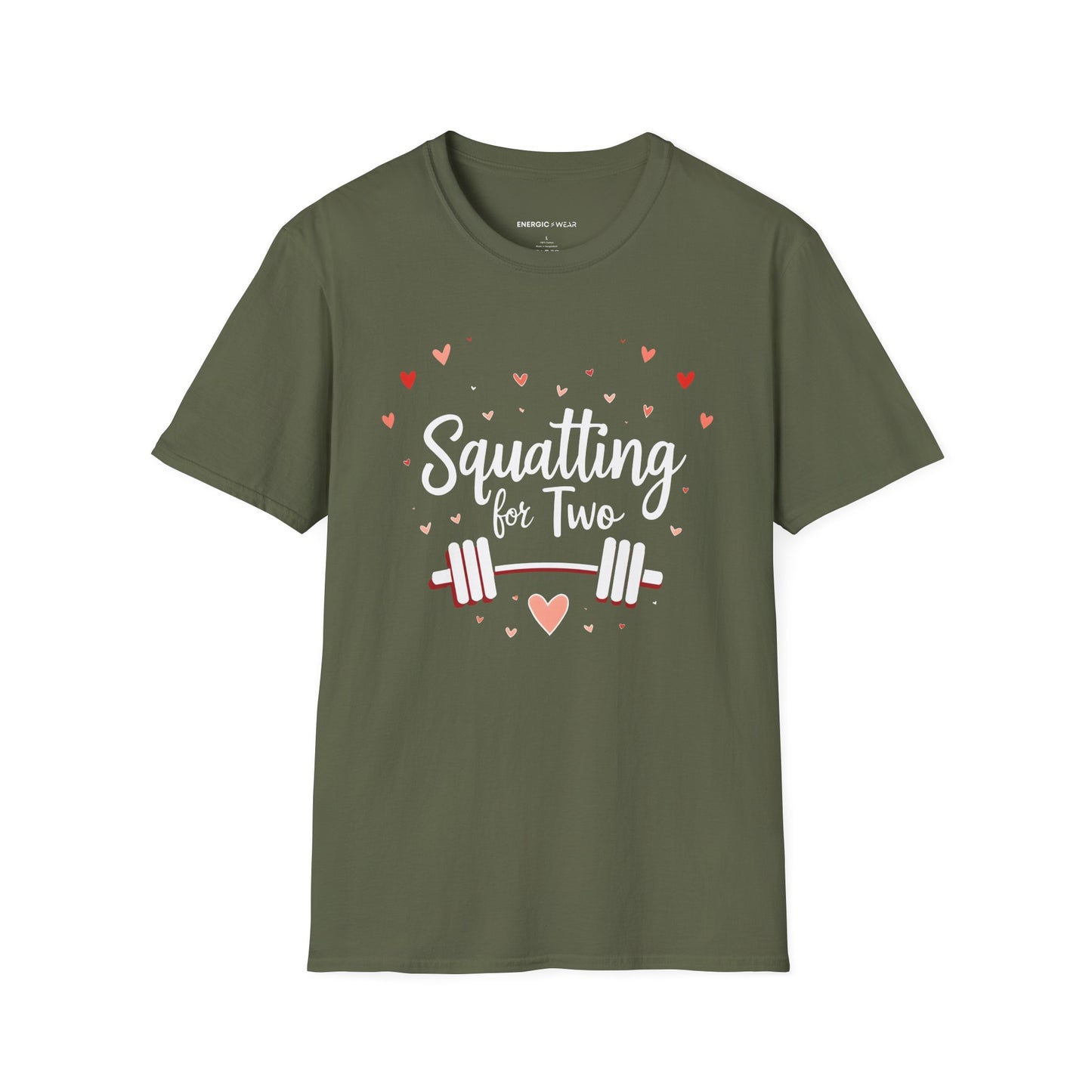 Squatting For Two! Unisex TShirt – Strong Mom Tee
