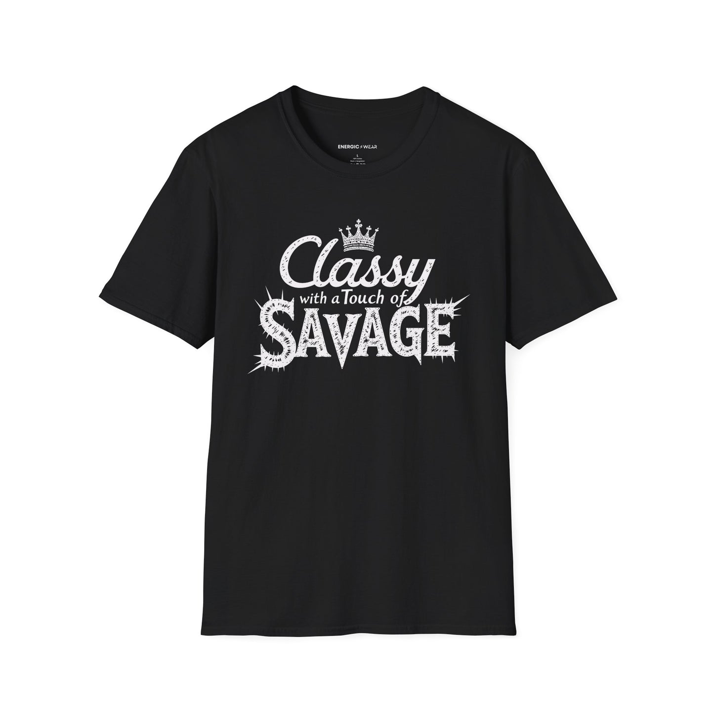 Classy 👑 With A Touch Of Savage - Funny Women’s Workout Tee