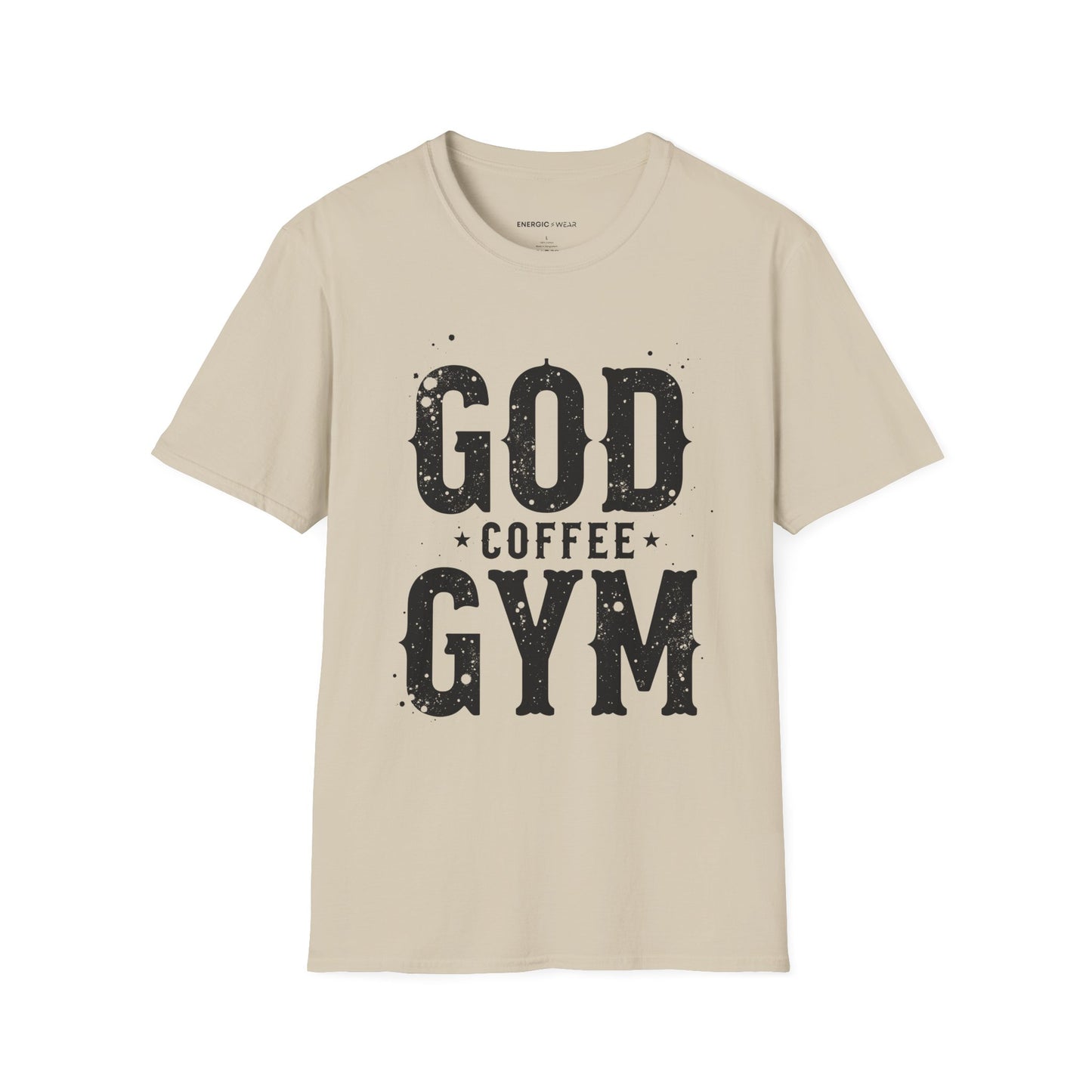 God, Coffee and Gym! Funny Faith & Fitness Tee