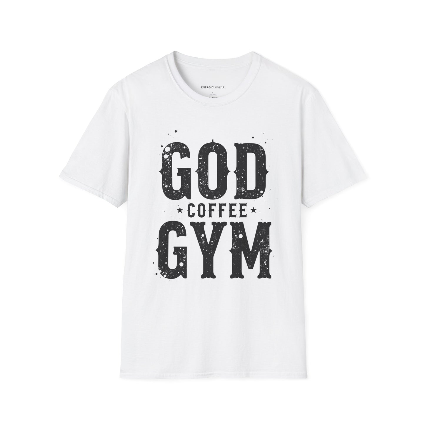 God, Coffee and Gym! Funny Faith & Fitness Tee