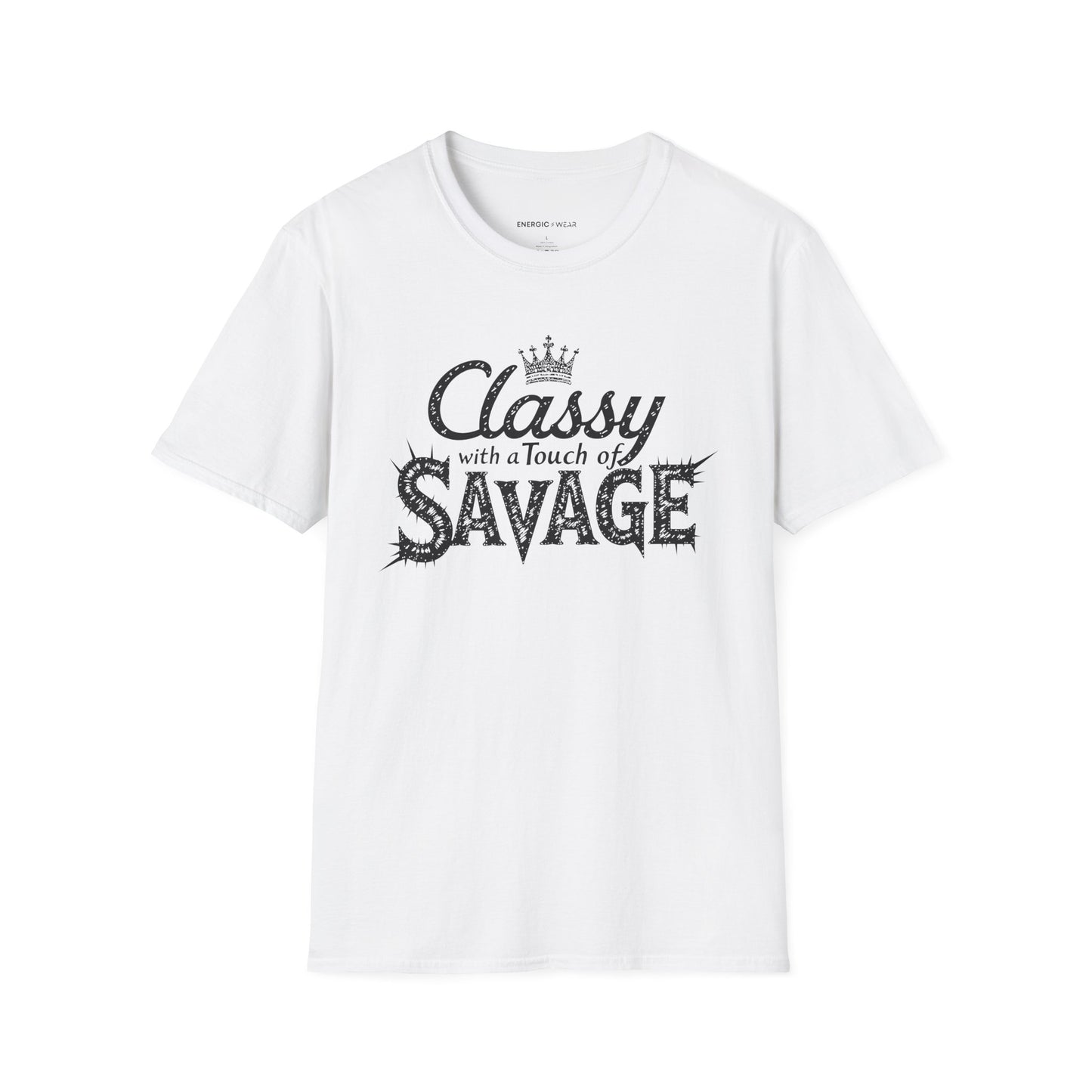 Classy 👑 With A Touch Of Savage - Funny Women’s Workout Tee