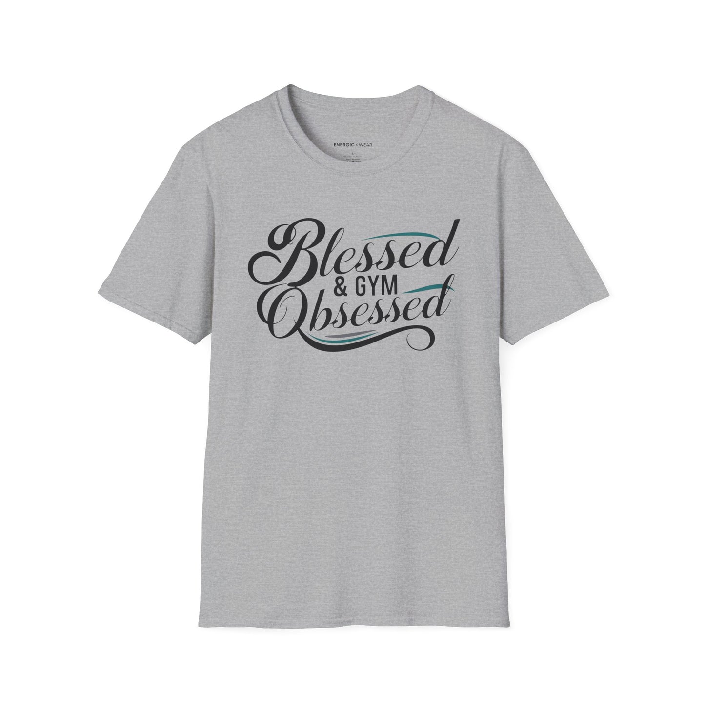Blessed And Gym Obsessed Tshirt - Motivational Workout Tee