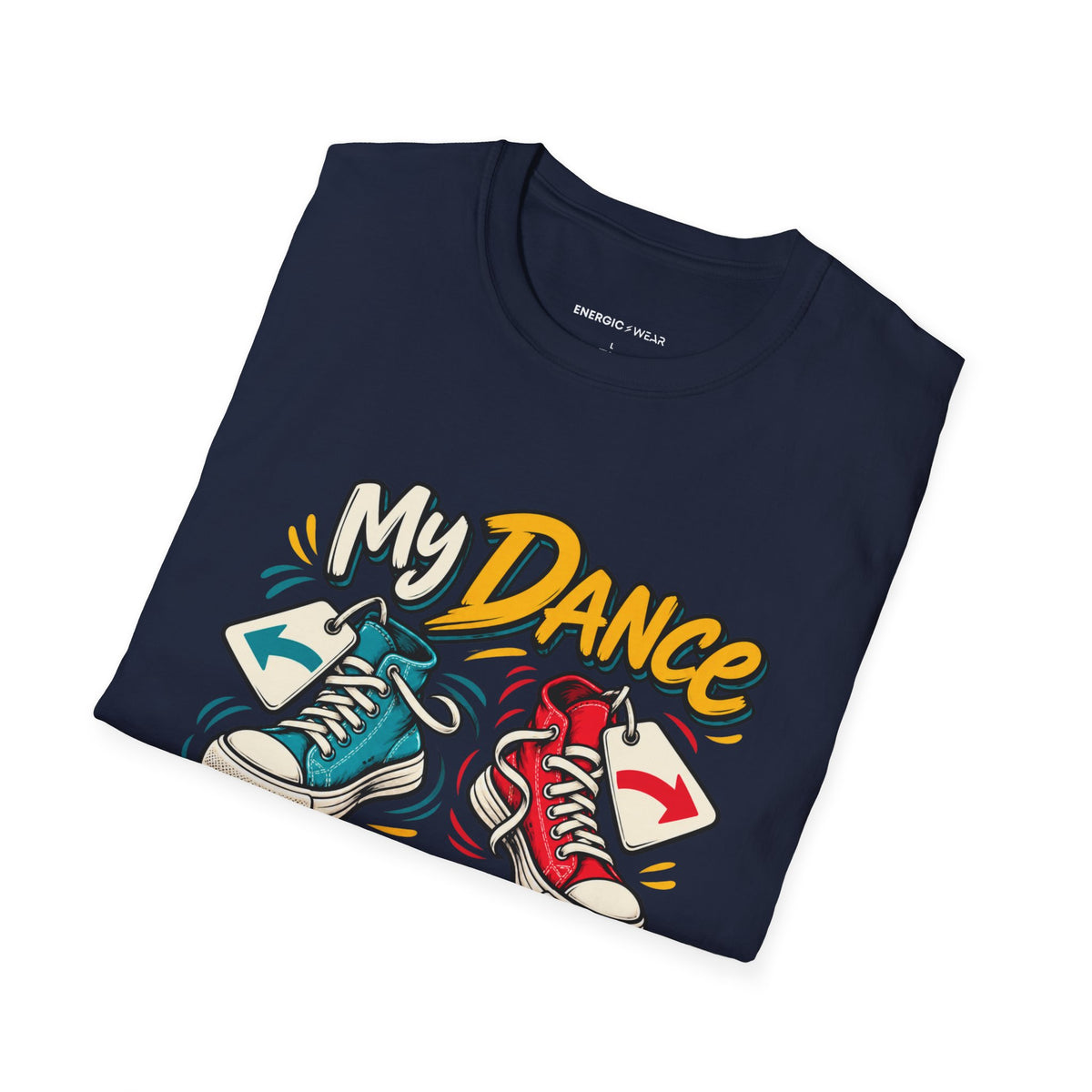Graphic fitness T-shirt featuring the "My Dance Feet Are Freelancers" design.
