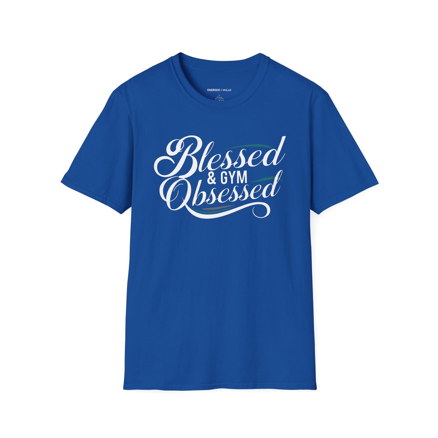 Blessed And Gym Obsessed Tshirt - Motivational Workout Tee