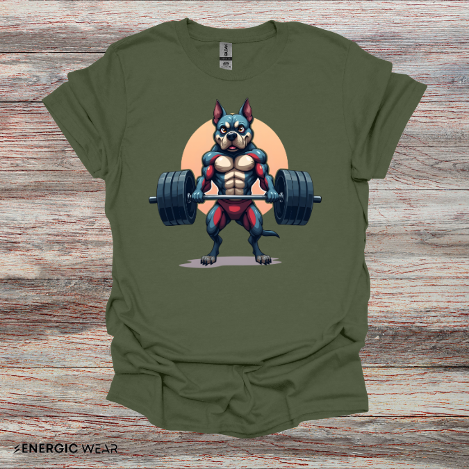 Muscular Fit Dog! TShirt – Motivational Tee