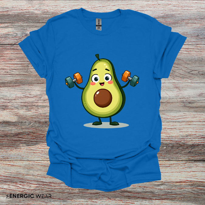 Healthy Fit Avocado - Funny Fitness Workout Tee