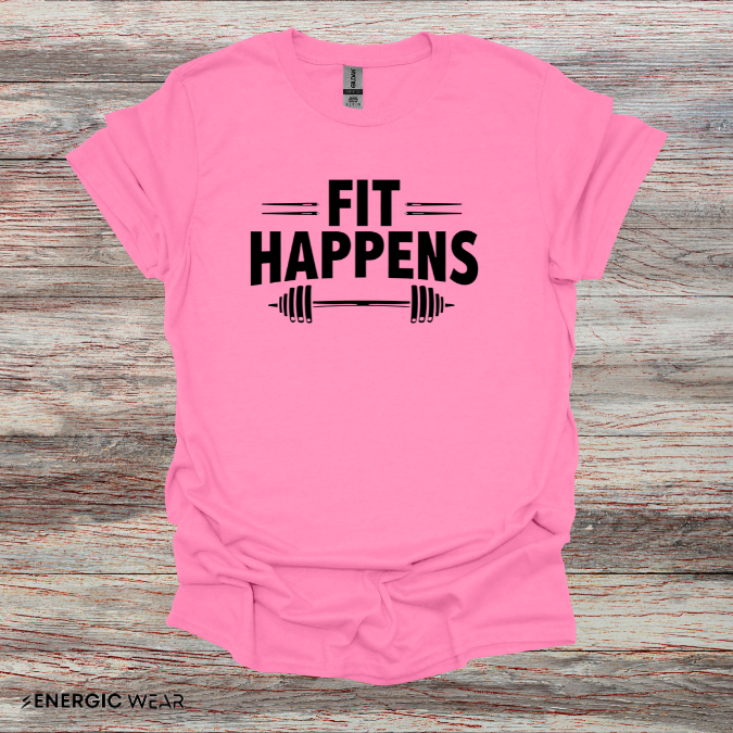 FIT HAPPENS! Funny Fitness Tee
