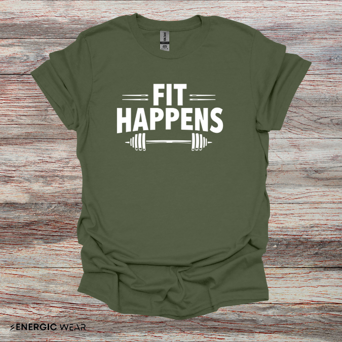 FIT HAPPENS! Funny Fitness Tee
