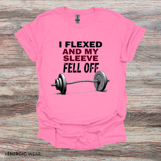 I FLEXED And My SLEEVES FELL Off! Funny Fitness Tee