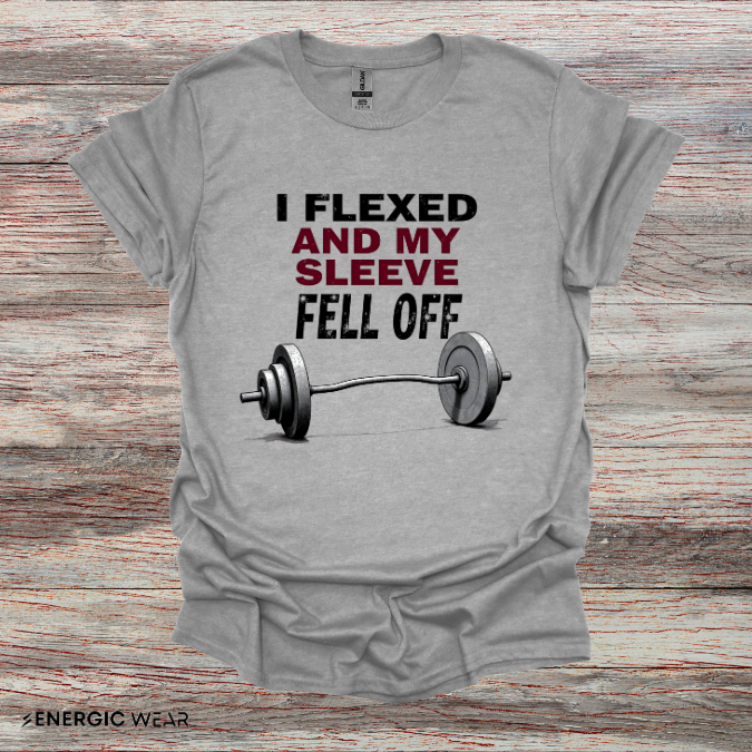 I FLEXED And My SLEEVES FELL Off! Funny Fitness Tee