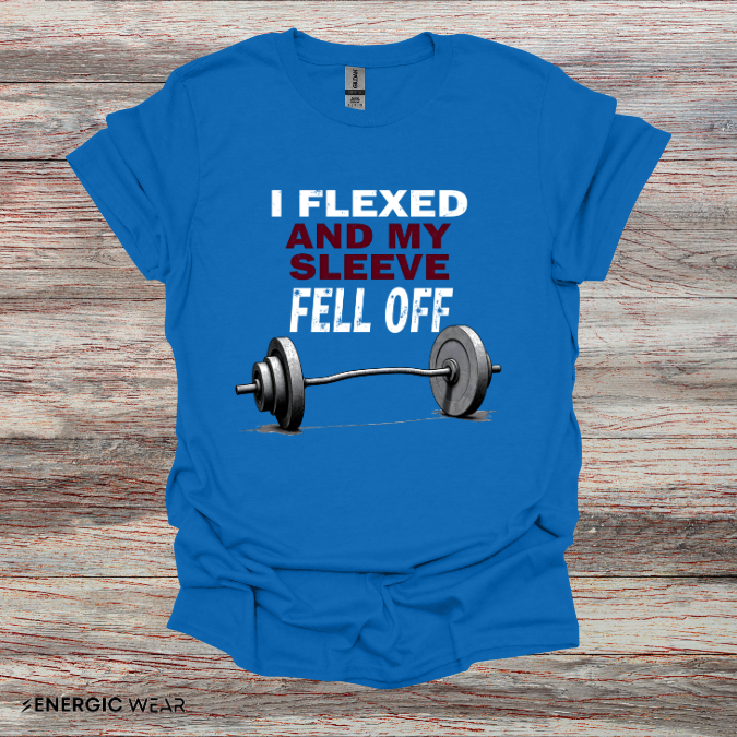 I FLEXED And My SLEEVES FELL Off! Funny Fitness Tee