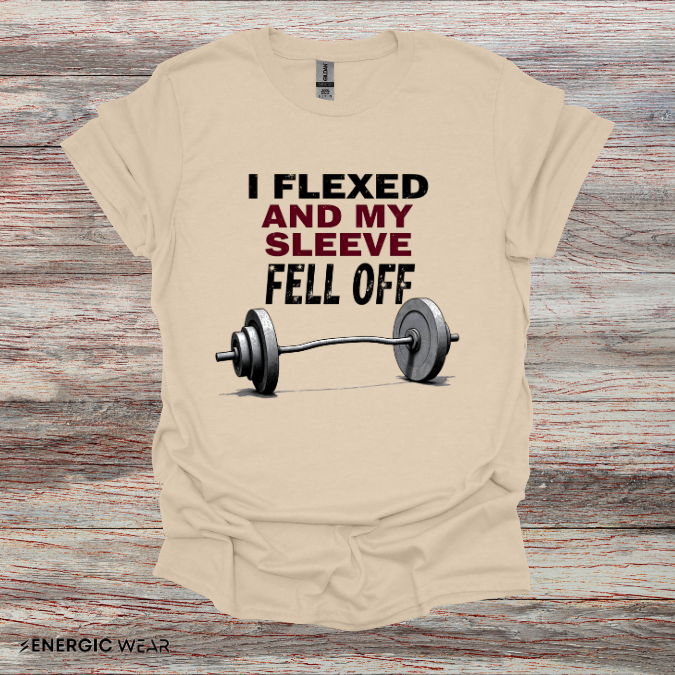 I FLEXED And My SLEEVES FELL Off! Funny Fitness Tee