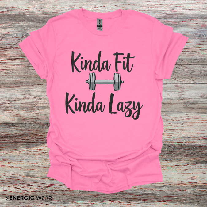 Kinda Fit Kinda Lazy! Funny Workout Shirt