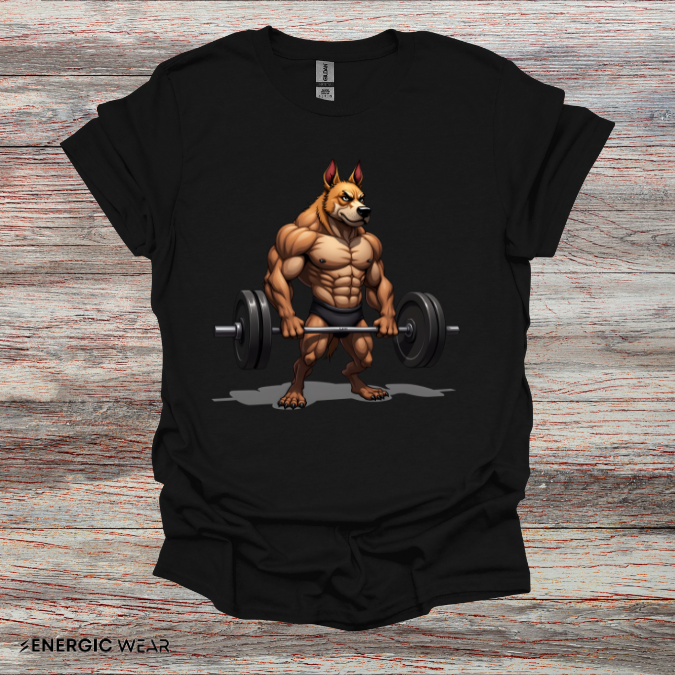 Muscle STRONG Dog! Motivational Gym Tee