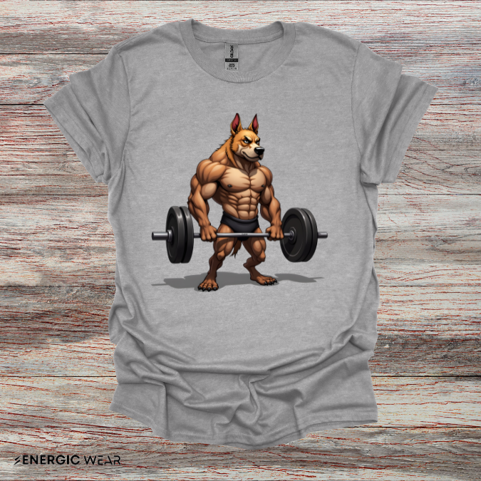 Muscle STRONG Dog! Motivational Gym Tee