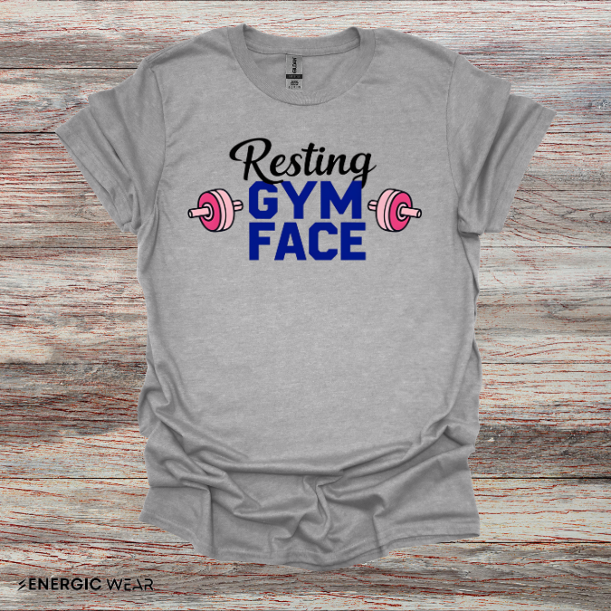 Resting Gym Face! TShirt – Funny Motivational Tee