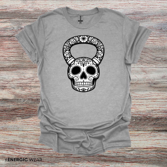 SugarSkull KettleBell! Shirt – Funny Fitness Tee