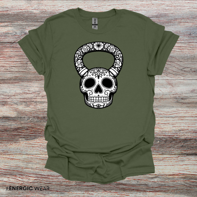 SugarSkull KettleBell! Shirt – Funny Fitness Tee