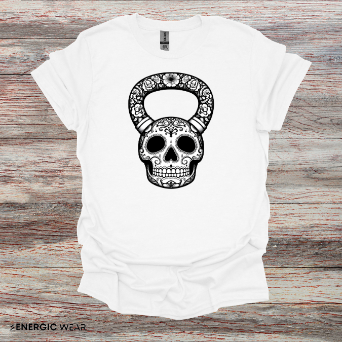 SugarSkull KettleBell! Shirt – Funny Fitness Tee