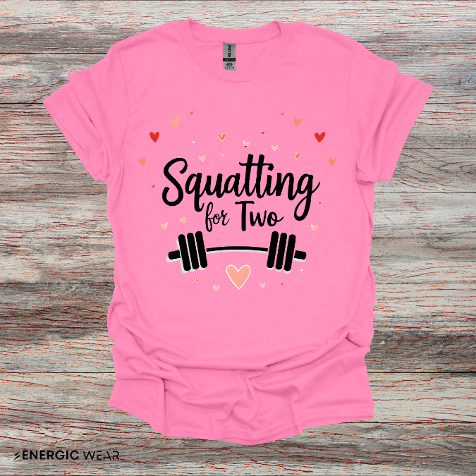 Squatting For Two! Unisex TShirt – Strong Mom Tee