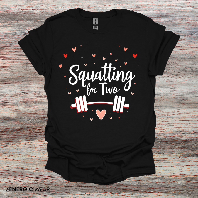 Squatting For Two! Unisex TShirt – Strong Mom Tee