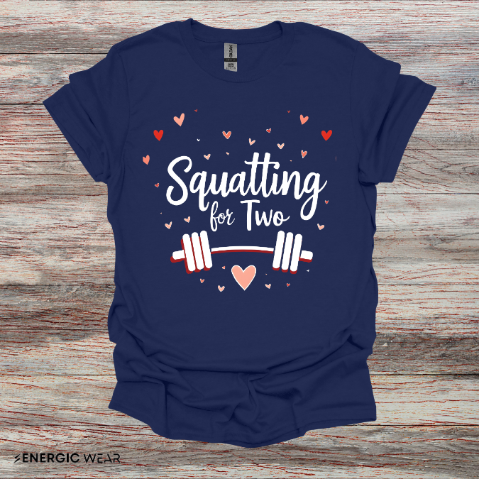 Squatting For Two! Unisex TShirt – Strong Mom Tee